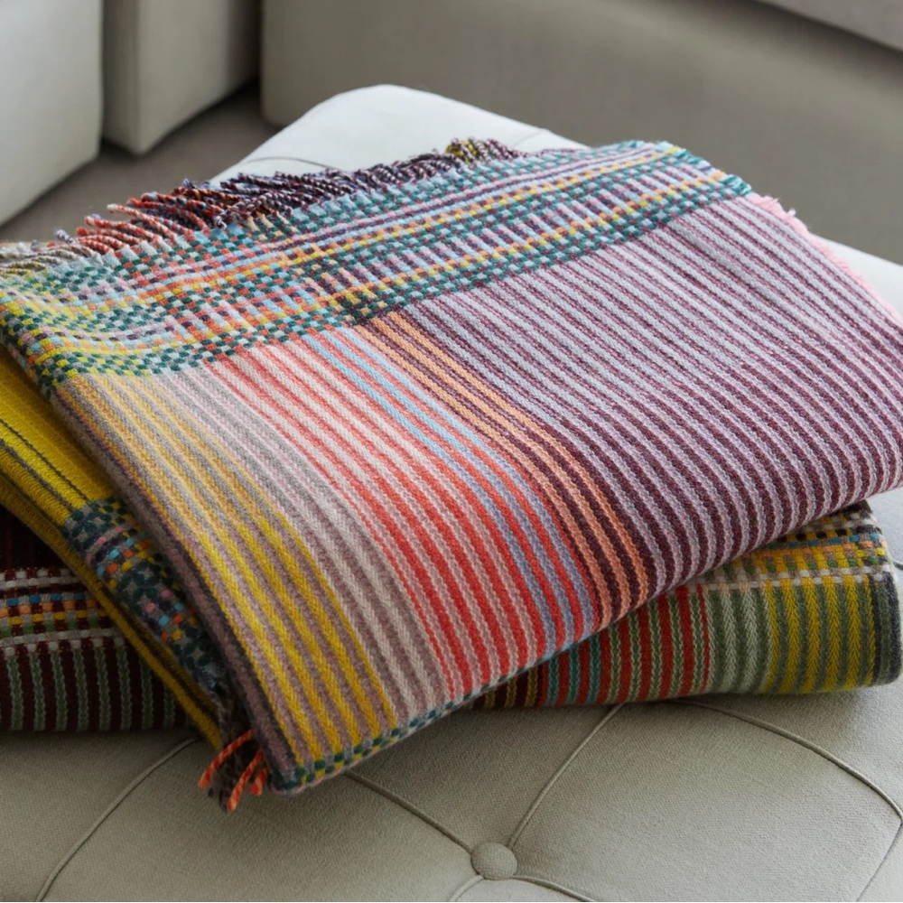 Vibrant Plaid Throw Blanket - Picture 2 of 7